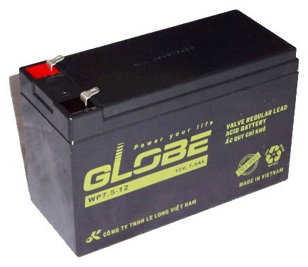 Ắc quy Globe 12V 7.5AH WP7.5-12