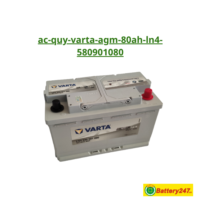 Ắc quy Varta AGM 80Ah LN4 580901080