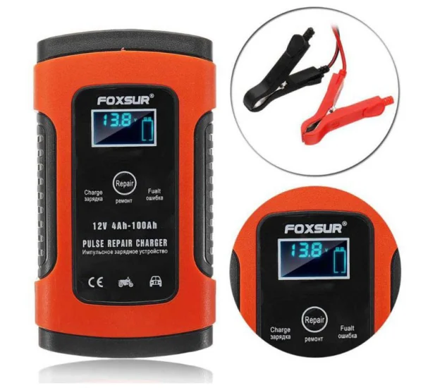 Sạc ắc quy&nbsp; Foxsur 12V 4AH-100AH