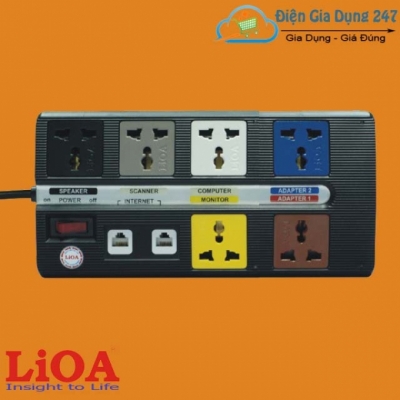 Ổ cắm kéo dài trung tâm dùng cho văn phòng Lioa 6 OFFICE-3