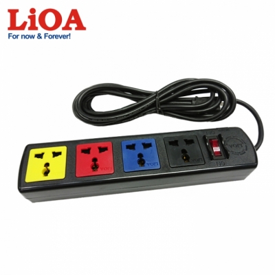 Ổ cắm kéo dài đa năng 4 ổ cắm LiOA 4D33N - 4D33N