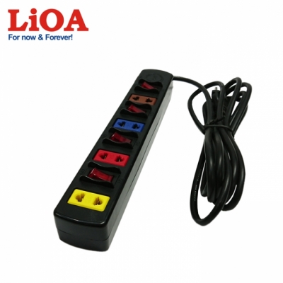 Ổ cắm kéo dài phổ thông 4 ổ cắm LiOA 4SOF3 - 4SOF3