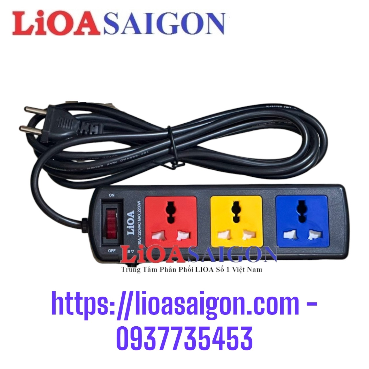 Ổ CẮM LIOA 3D33N CAO CẤP