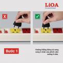 Ổ CẮM LIOA 6 LỖ 3 CHẤU ƯA DÙNG NHẤT HIỆN NAY